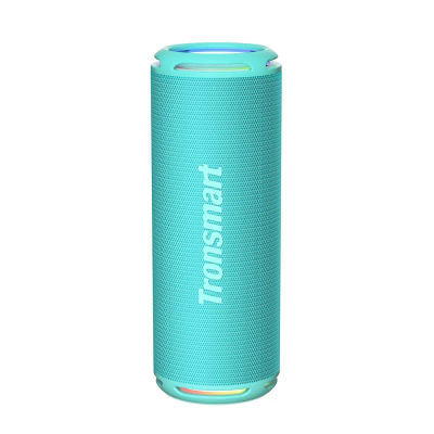 Tronsmart T7 Lite Altavoz Bluetooth 5.3, Altavoz Potente Portátil con Luz LED de Color, 24H de Reproducción,Impermeable IPX7, 360° Sonido Estéreo, Apoya TF, SD, para Exterior Turquesa