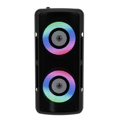 LIFA Altavoz de Bluetooth grande portátil con luces LED, reproductor de música MP3, Bluetooth, USB, Tarjeta SD, Jack 3.5mm, Radio FM JBK8908