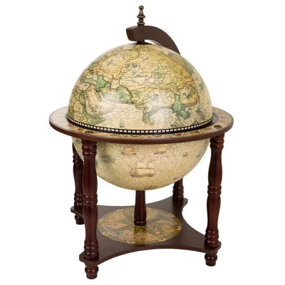 Kit Mueble Botellero Globo Terraqueo 42x42x57cm, El mejor complemento para tu hogar