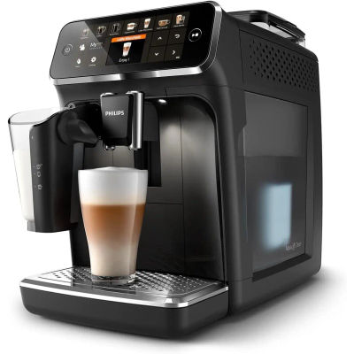 Philips Serie 5400 Cafetera Superautomática - Sistema de Leche LatteGo, 12 Variedades de Café, Pantalla Intuitiva, 4 Perfiles de Usuario, Negro (EP5441/50)
