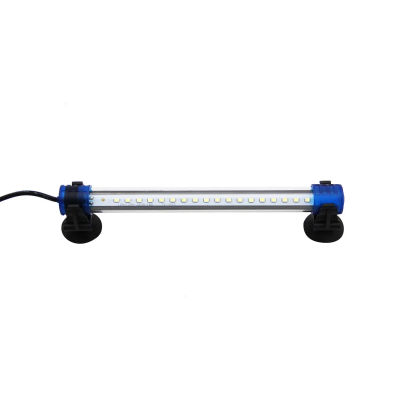 Luz Blanca/Azul LED de Acuario Peces Tanque Clip Lámpara Iluminación de Plantas de Acuario con Luz con Diferente Voltaje Longitud