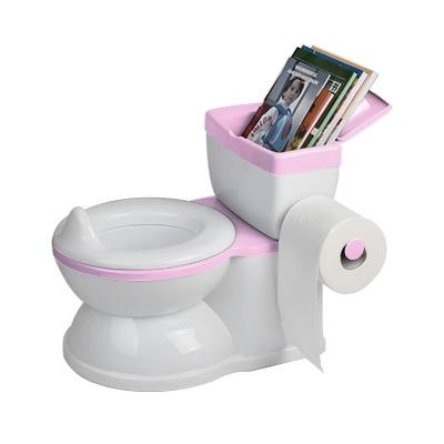 ASENME- BABYBOND Orinal para Bebés y Niños con Sonido de Descarga, Rosa y Blanco - Desarrollo de Confianza y Aprendizaje Temprano