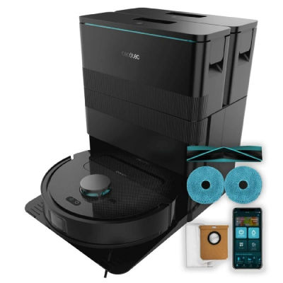 Cecotec Robot Aspirador y Friegasuelos con Base Autovaciado Conga X50