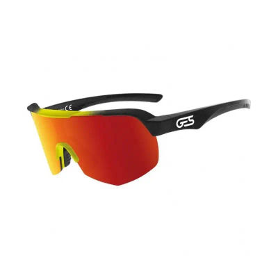Ges GES Gafas de Sol ALPHA NEGRA AMARILLA Montura Termoplástica Diseño Envolvente