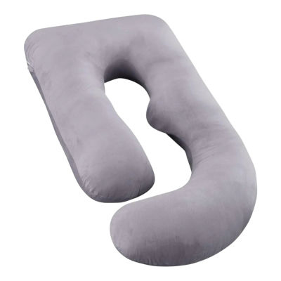 Almohadas De Embarazo para Dormir, Almohada De Cuerpo Completo, Grande En Forma De U Almohada De Cuerpo Completo, Almohada Ultra Suave con Funda Extraíble, Terciopelo, Almohada Dormir, Sleep Confort