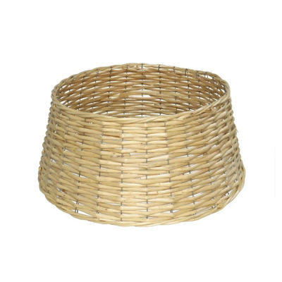 Base de Árbol de Navidad de Mimbre, Pie de Árbol de Navidad, Falda de Árbol de Navidad, Cubre Pie de Árbol, Cesta para Árbol de Navidad, Base de Arbolito de Navidad, Decoración Navideña para Árbol