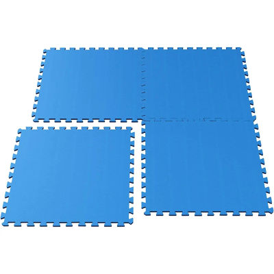 UNUSUAL-Suelo Protector Goma Eva, Alfombra Puzzle, Tatami Gimnasio, Set 4 Piezas, Azul,Alfombra Puzzle, Esterilla Fitness, Tatami Gimnasio, Protección Suelo blanco y agradable, Buen material para