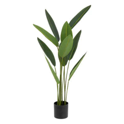 Factory Cuadros - Planta Strelitzia Artificial Decorativa Tropical 97cm - Realista y Duradera