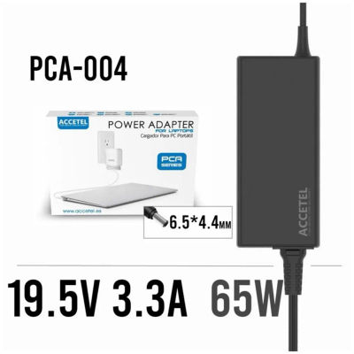 Accetel PCA-004 Cargador Sony 19.5V 3.3A 6.5*4.4mm 65W