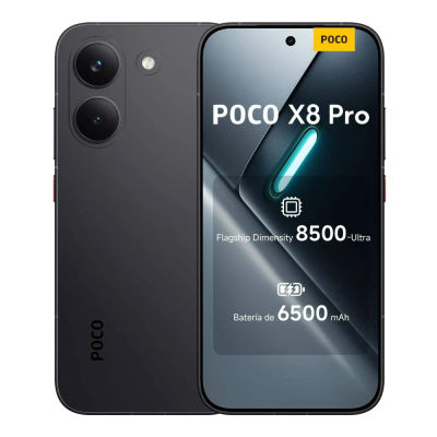 Xiaomi POCO X8 Pro 256GB/512GB, Pantalla de6.59 " 1.5K AMOLED Dimensity 8500-Ultra, batería de 6500 mAh, Sensor Sony IMX882 de 50MP con OIS, Cargador no Incluido (Versión ES)