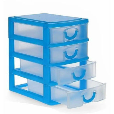 Color Baby Organizador Cajonera Mini 4 Cajones 9 X 13 X 15 Cm