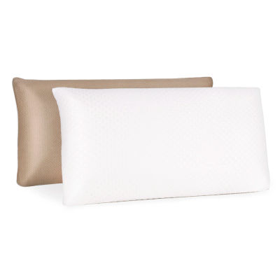 Almohada viscoelástica Aloe Vera Fresh 3D Ideal para Invierno y Verano. Suave y Relajante Funda con Cremallera Lavable.