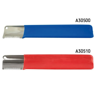 Ibañez Cuchilla Japonesa A30500 Curvas 14 Dientes - Azul para Arrancar y Cortar Pelo de Mantos Densos y Finos