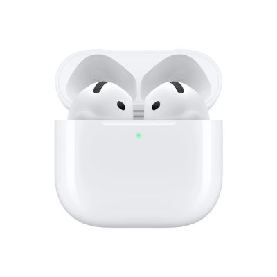 Apple AirPods 4, Auriculares inalámbricos, Bluetooth, Audio adaptativo, Modo de Sonido Ambiente, Audio Espacial Personalizado, Estuche de Carga USB-C y Carga inalámbrica