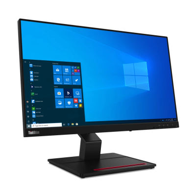 Lenovo ThinkVision T24t-20 23.8" Full HD LED Monitor, 1920 x 1080 resolution, sleek black design, perfect for gaming and professional use.