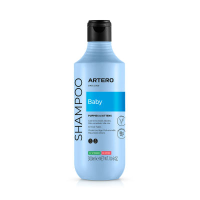 Artero Champú Baby para Perros y Gatos | Suave y Delicado | Brillo y Vitalidad. 300 ml