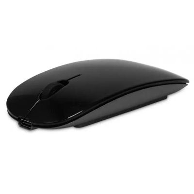 LMP Master Mouse Carga inalámbrica Bluetooth con estándar Qi o USB-C, 2 Botones y Rueda de Desplazamiento - Gris Espacial