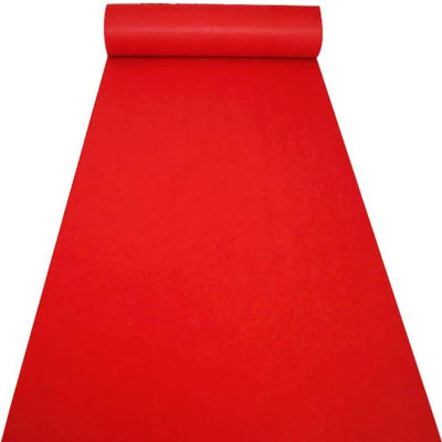 ALFOMBRAS IBERIA Alfombra Roja Moqueta por Metros Perfecta para Decoracion Pasillo, Bodas, Eventos Moqueta Ferial disponible en Varias Medidas