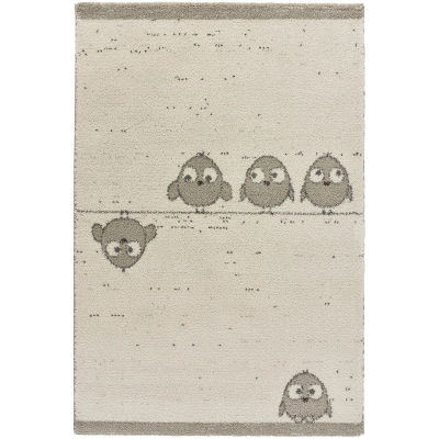 ATTICGO Alfombra de Interior Estilo Infantil en Blanco - Cranberry 662 | 115X170 cm