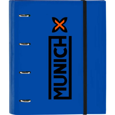 SAFTA CARPETA 4 ANILLAS 35MM CON RECAMBIO MUNICH "SUBMARINE" - Carpeta Anillas Licencia Oficial - Diseño Exclusivo - Ideal para Uso Diario - Material Duradero - Compatible con Hojas A4