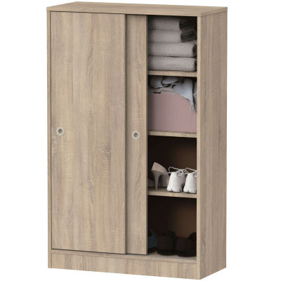 Miroytengo Armario Bajo Auxiliar Turín 2 Puertas 3 Estantes Cambrian Multiusos Almacenaje Mueble 120x74x33 cm