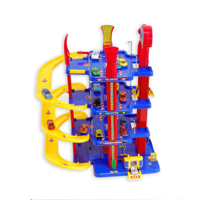 Parking 4 Plantas, Color Azul, Rojo, Amarillo (4255)