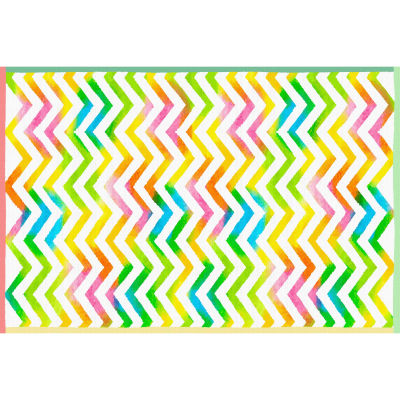 VINILKO, Alfombra de vinilo Chevron acuarela 100x150 cm