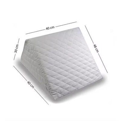 Almohada con forma de cuña sujeción de espalda y piernas cojín de lectura 40x30x48cm