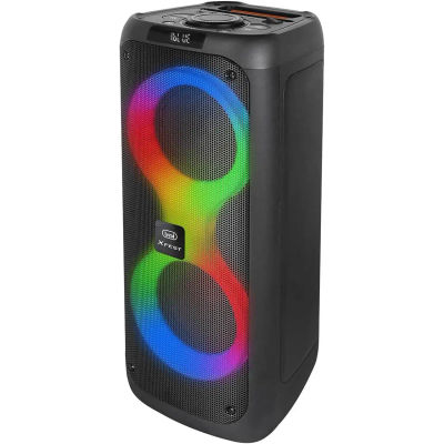 Altavoz Bluetooth Trevi XFest XF 480 KB portátil 35 W, micrófono dinámico con Cable Incluido para Karaoke, USB, Micro SD, AUX-IN, función TWS, batería integrada