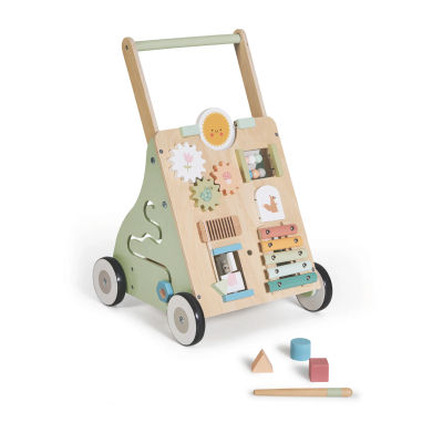 MS Montessori MIMO - MONTI - MAXI - Andador de madera para bebés - Carrito correpasillos con juguetes y actividades para los primeros pasos - Caminador para bebé +12 meses