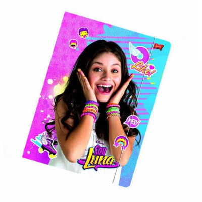 Arditex Carpeta Plástica con Goma SOY LUNA - Resistente