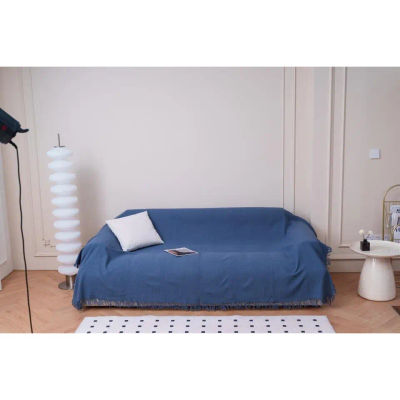 NEW & Almeritex 2000 Colcha Multiusos Sofa, Manta Foulard, Plaid para Cama, Cubresofa Azul