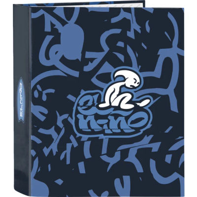 SAFTA CARPETA 4 ANILLAS 35MM LOMO ANCHO EL NIÑO "BAHIA" - Carpeta Anillas Licencia Oficial - Diseño Exclusivo - Ideal para Uso Diario - Material Duradero - Compatible con Hojas A4