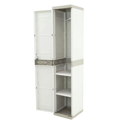 Armario Taquilla de resina | Titanium Beige | 35x44x176 cm | Mueble modular
