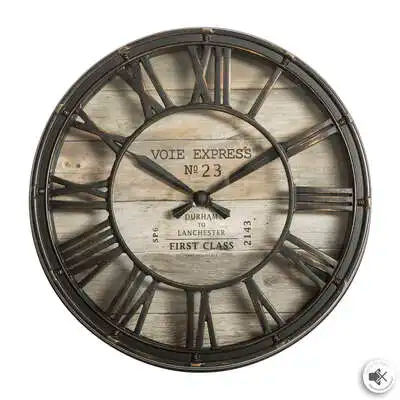 Reloj Vintage Marrón Texas - Estilo Vintage - Marca Factory Cuadros