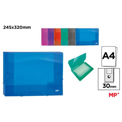 MP CARPETAS LOMO 3CM CON GOMA A4 COLORES SURTIDOS PARA COLEGIOS OFICINAS CALIDAD GARANTIZADA ENVIO COLOR ALEATORIOS