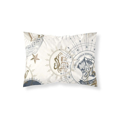 BL Belum Funda Almohada 100% Algodón Estampado Harry Potter Gold Beige