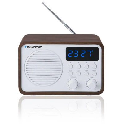 Portable radio with bluetooth and usb blaupunkt pp7bt, color: wood brown/white