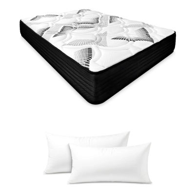 Duérmete Online - Colchón Muelles Ensacados + Viscoelástica Eco Box Firmeza Media (Obsequio Almohada)