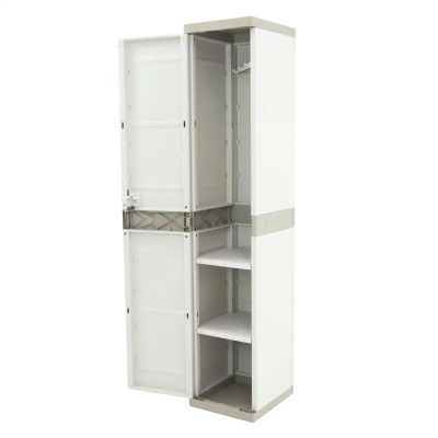 Armario Taquilla de resina | Titanium Beige | 35x44x176 cm | Mueble modular