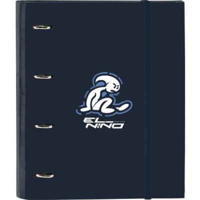 SAFTA CARPETA 4 ANILLAS 35MM CON RECAMBIO EL NIÑO "BAHIA" - Carpeta Anillas Licencia Oficial - Diseño Exclusivo - Ideal para Uso Diario - Material Duradero - Compatible con Hojas A4