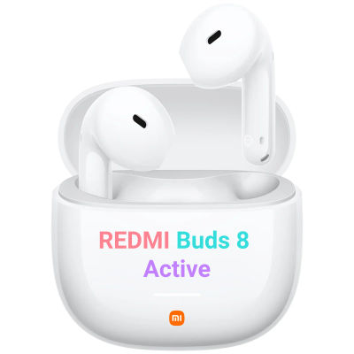 Xiaomi Redmi Buds 8 Active - 37h Batería, Reducción Ruido Dual Mic AI, Driver 14.2mm, Bluetooth 5.4, IP54, AAC, Carga Rápida