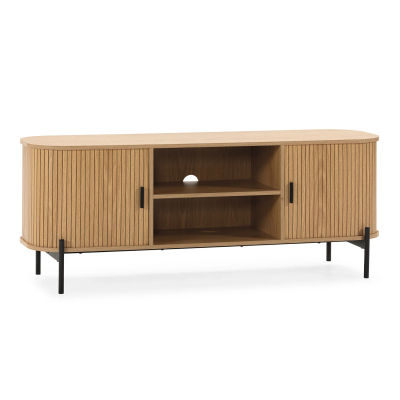 Mueble Tv Mónaco 2 puertas efecto Roble