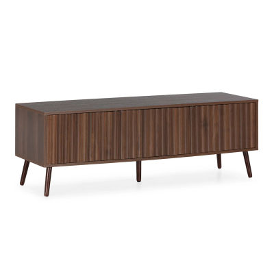 Mueble TV Lluvia 3 puertas efecto Nogal