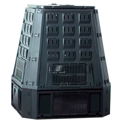 Prosperplast Planta de Compostaje EVOGREEN 630L Negro para Jardín y Fertilizantes