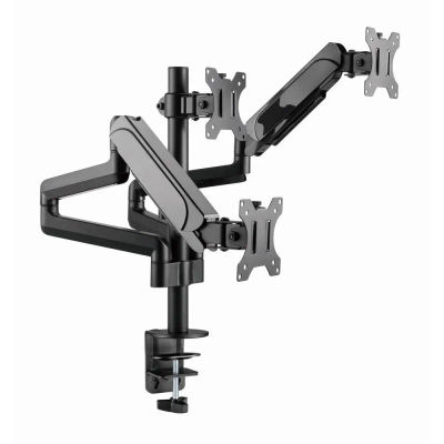 Gembird MA-DA3-01 soporte para monitor 68,6 cm (27") Negro Escritorio