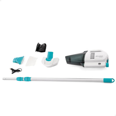 INTEX - Aspirador de piscina manual eléctrico ZR100, piscinas y spas hasta 5,49m, batería recargable, autonomía 50 min, tubo extensible de 2,39m, dos cepillos intercambiables, incluye filtros y cable