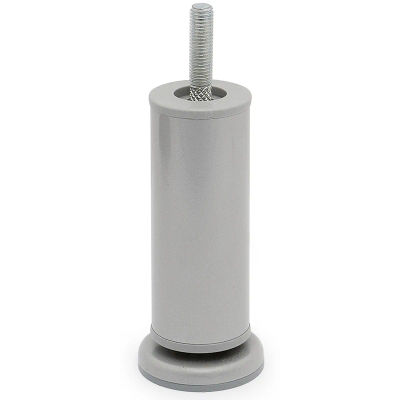 Pata Metálica Kaola D42 H120 M10 R9006 para Muebles - Resistente y de Alta Calidad