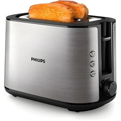 Tostadora Philips HD2650/90 - Acero Inoxidable - 950 W - 8 Niveles de Tostado - Accesorio para Panecillos
