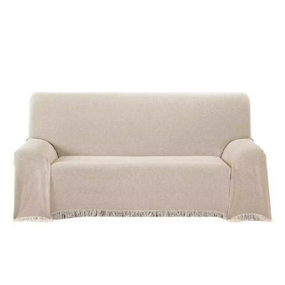 NEW & Almeritex 2000 Colcha Multiusos Sofa, Manta Foulard, Plaid para Cama, Cubresofa Cubrecama Beig